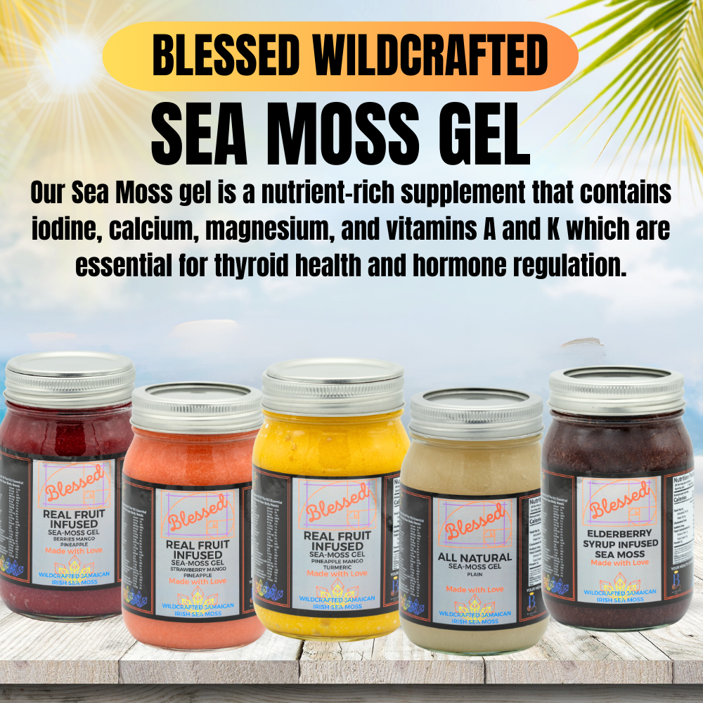 Blessed Wildcrafted REAL Fruit Infused Sea Moss Gels