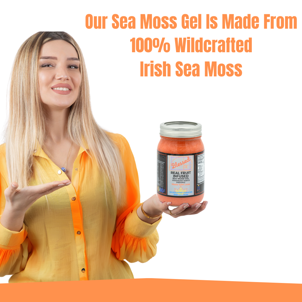 Blessed Wildcrafted REAL Fruit Infused Sea Moss Gels