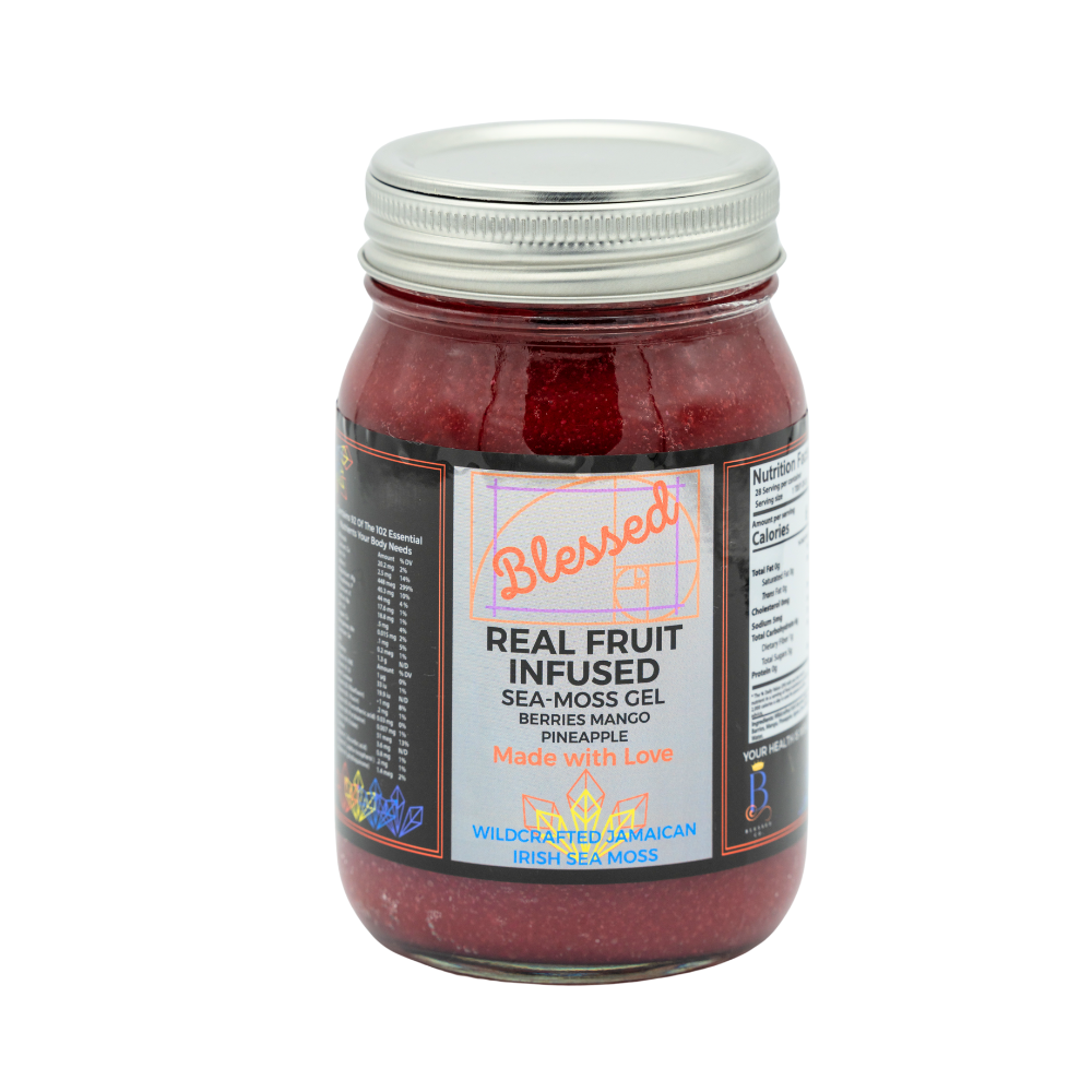 Blessed Wildcrafted REAL Fruit Infused Sea Moss Gels